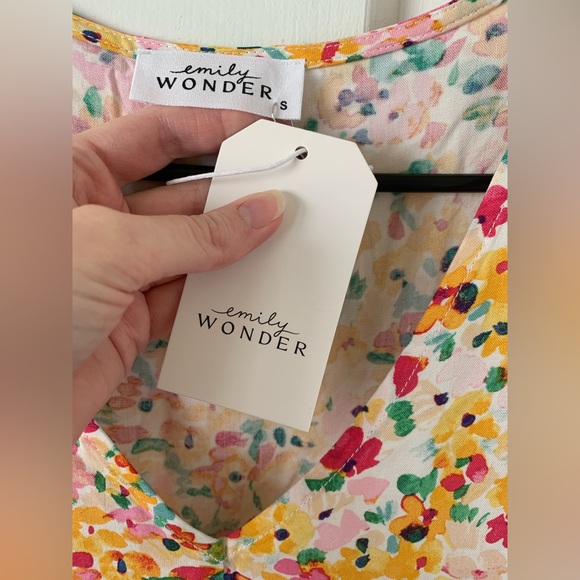 Emily Wonder Take Care Pink & Yellow Floral Dress - Picture 3 of 4